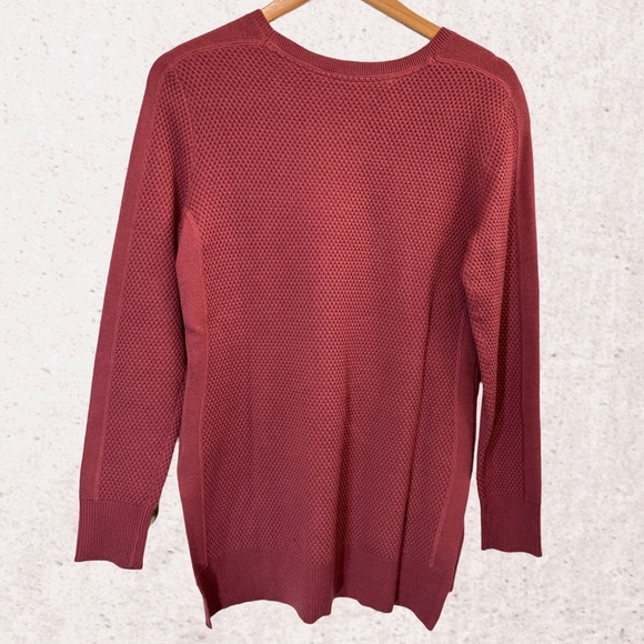 Athleta Women's Crew Neck Sweater - Burgundy - Picture 2 of 5